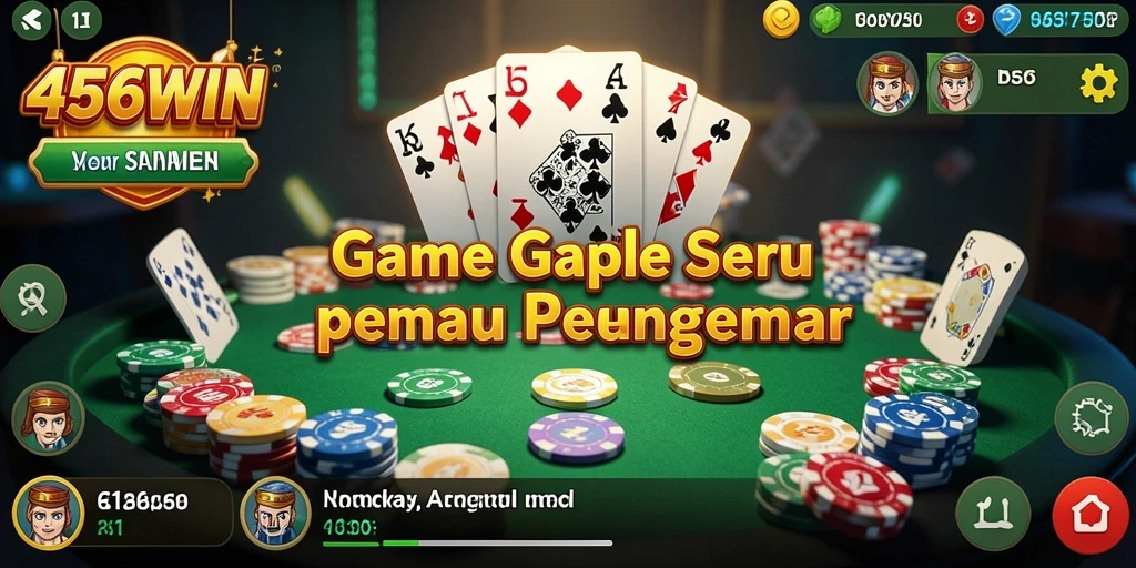 Screenshot gameplay <strong>456WIN</strong> yang menampilkan suasana seru permainan Gaple.