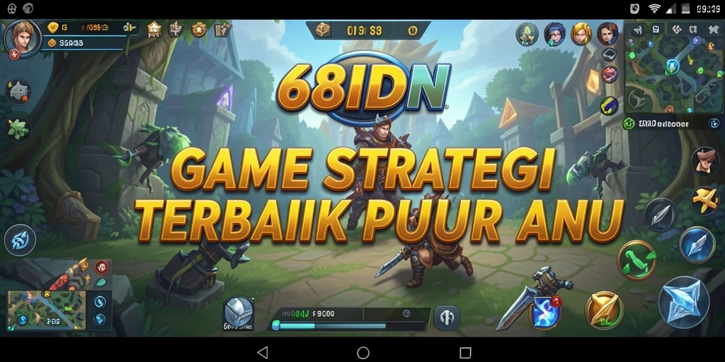 Tampilan gameplay strategis yang mengesankan dari 68IDN.