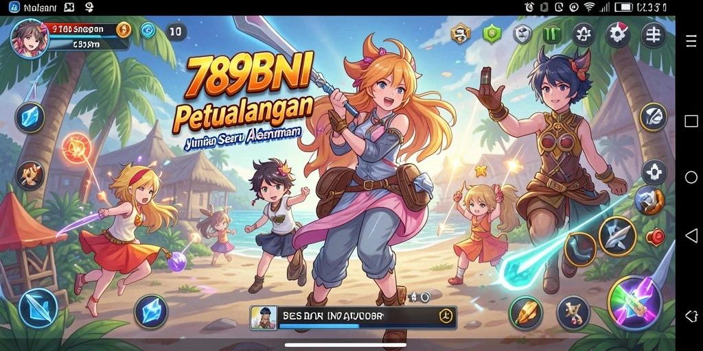 Screenshot menunjukkan karakter Anime dalam aksi memukau.