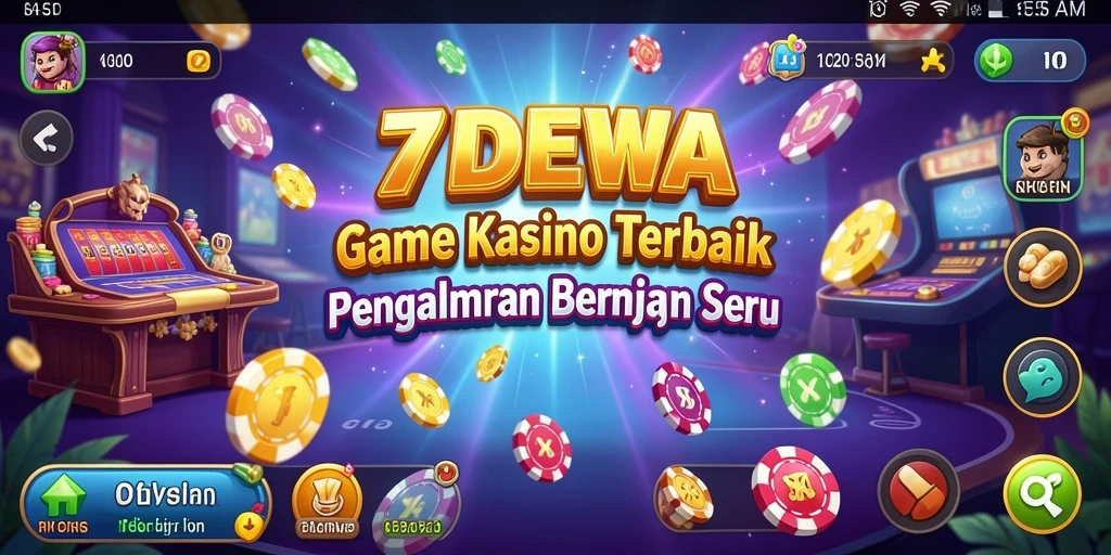 Tampilan gameplay 7DEWA yang menarik dengan berbagai permainan kasino.
