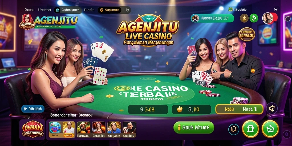 Gameplay AGENJITU yang interaktif di Live Casino.