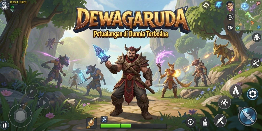 Screenshot DEWAGARUDA menampilkan suasana eksplorasi dunia terbuka yang menakjubkan.
