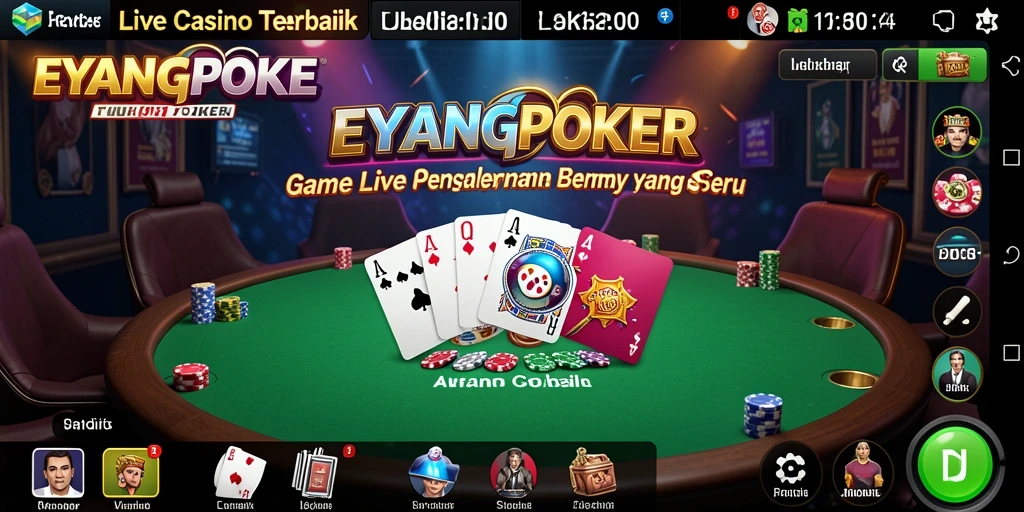 Gameplay seru saat bermain Live Casino di EYANGPOKER.