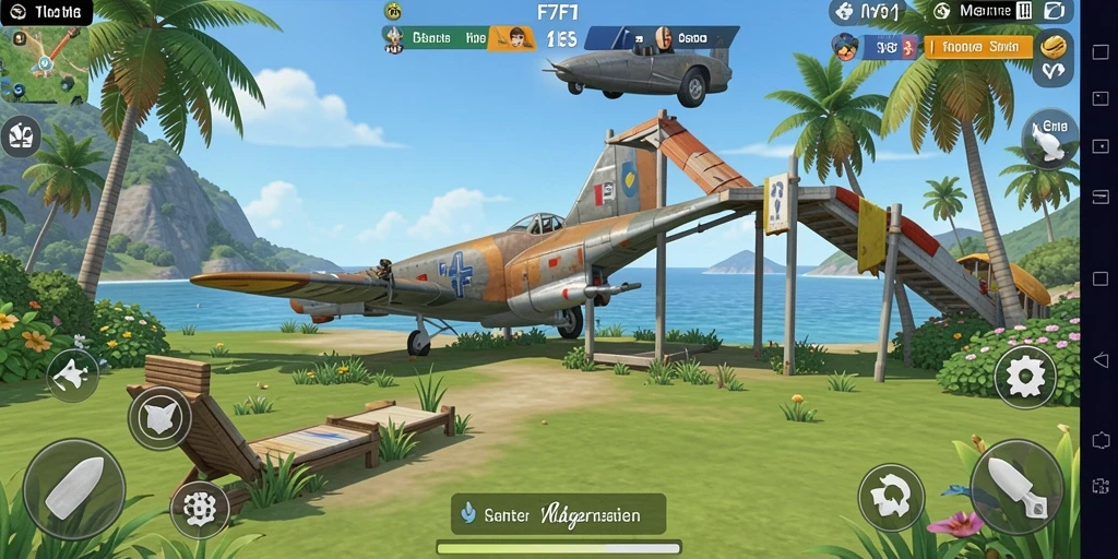 Screenshot gameplay F7F7 menampilkan aksi seru dan warna-warni yang menghibur.