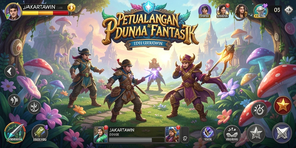 Screenshot menampilkan aksi seru dalam game RPG JAKARTAWIN.