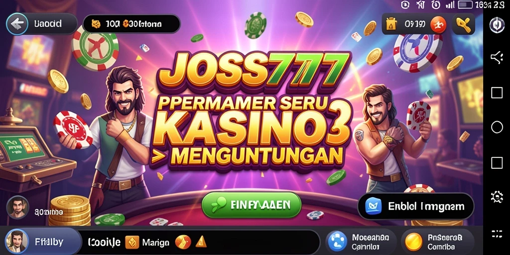 Tampilan menakjubkan gameplay Kasino di JOSS777.