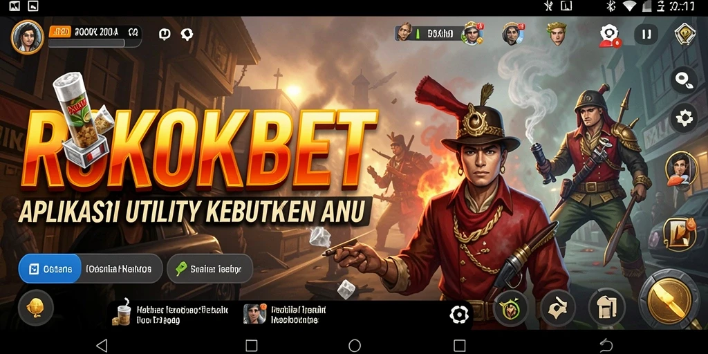 Tampilan antarmuka ROKOKBET yang modern dan mudah digunakan.