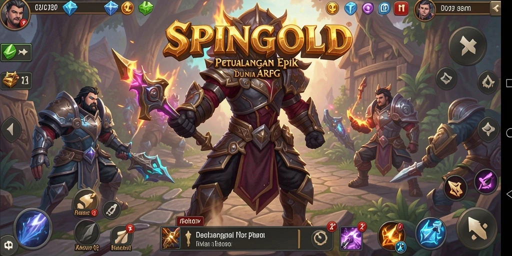 Tampilan gameplay SPINGOLD yang menarik dan mendebarkan dalam dunia ARPG.
