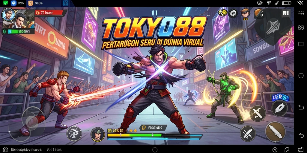 Tangkapan layar gameplay <strong>TOKYO88</strong> menunjukkan aksi pertarungan mendebarkan.