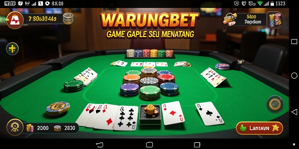 Tampilan gameplay Gaple yang menarik di WARUNGBET.