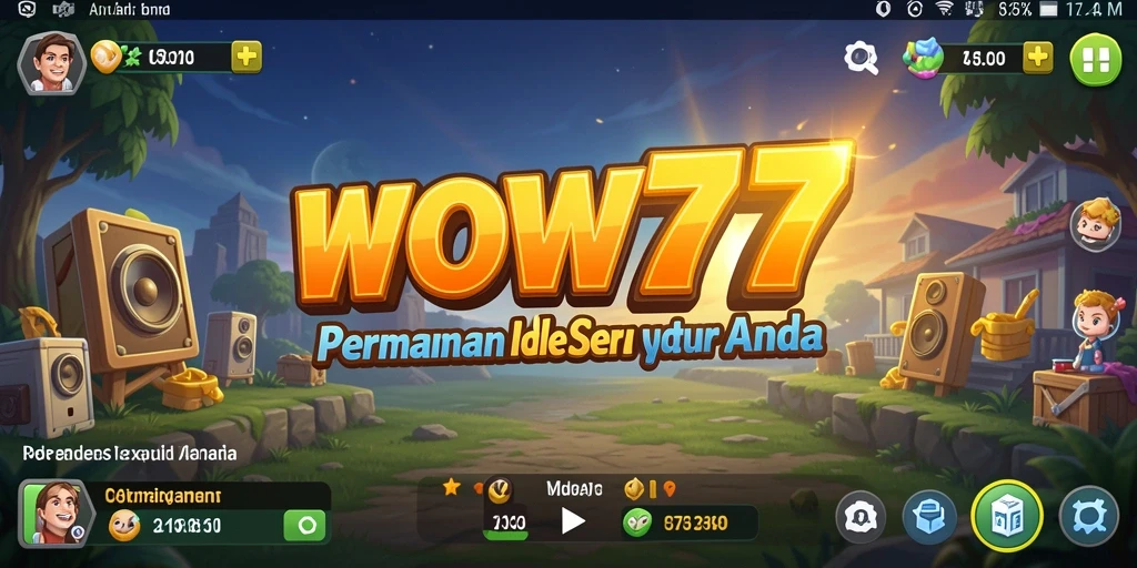 Screenshot ini menunjukkan gameplay menarik dari WOW77.