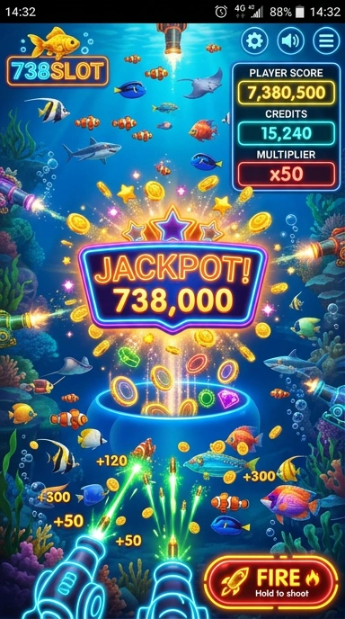 Tampilan utama 738slot dengan berbagai pilihan aplikasi gaming.