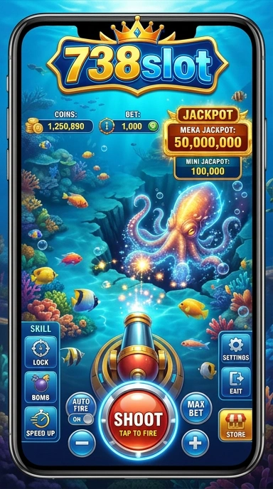 Screenshot aplikasi 738slot saat diinstal di perangkat Android.